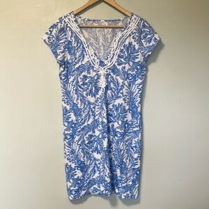 Lilly Pulitzer Blue and White Patterned Dress